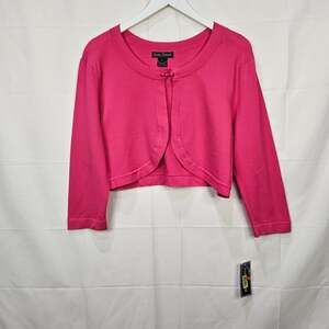 Jessica Howard Pink Crop Sweater Juniors XL